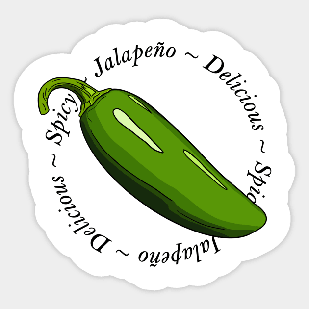 Jalapeno Chili Pepper Sticker by MojoCoffeeTime